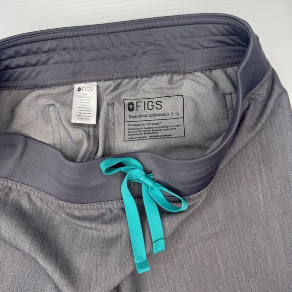 FIGS Livingston Basic Scrub Pants Graphite Gray Women’s Small Healthcare Nursing - Picture 5 of 16